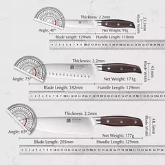 XINZUO-Profissional Conjunto De Facas De Cozinha Completo, Alemão 1.4116 Conjuntos De Facas De Aço Inoxidável, Melhor Ferramenta De Fatiamento De Cozinha, 7 PCs - loja online