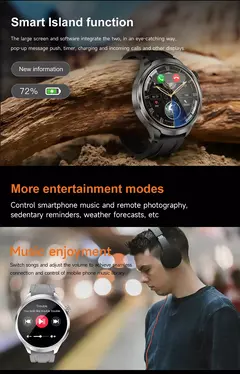 Huawei Sports Smartwatch impermeável para homens, 1.85 "tela AMOLED, bússola GPS NFC, chamada Bluetooth, novo Smartwatch, 2022 - comprar online