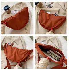 Imagem do Bolsa Crossbody de Nylon Hobos para Mulheres, Bolsas de Ombro Casual Designer, Bolsa de Grande Capacidade Lady Travel Shopper, Bolsas Femininas, 2024
