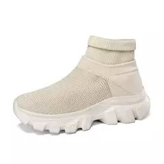Sapatos de corrida ultraleves para homens e mulheres, tênis de meia respirável, tênis esporte top alto, sapatos de plataforma, moda, tamanho 45 - comprar online