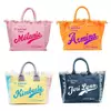 Bolsa de lona elegante e personalizável para mulheres, praia de verão, grande capacidade, bolsa pendular, presentes de casamento