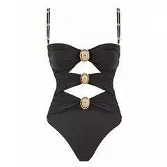 Hollowen-maiô de uma peça das mulheres com cobertura, swimwear sexy, fora do ombro trajes de banho, patchwork bathsuit, cinto bodysuit, Beachwear - loja online