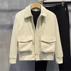 Jaquetas masculinas de veludo, tops da moda, versão coreana, roupas da moda, primavera e outono - loja online