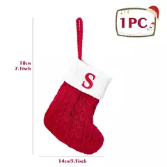 Imagem do Knitting Snowflake Meias De Natal, Carta Meia, Decoração De Casa, Xmas Tree Ornament, Presente De Natal, 2024
