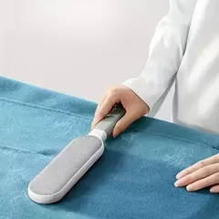 Imagem do Removedor de pêlos de animais de estimação de dupla face, escova de fiapos pegajosa eletrostática manual, para gato, roupas, sofá, móveis, limpeza de carpetes