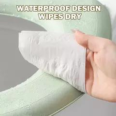 Tampa De Assento Sanitário De Silicone Lavável, Adesivo Impermeável, Tampa De Tampa Do Toalete De Espuma, Copo Portátil, Acessórios Do Banheiro