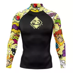 Camisas de surf rashguard roupa de banho dos homens uv proteção solar camisa manga longa surf praia roupas mergulho vestuário ropa surf hombre na internet