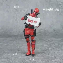 6 decoração de mesa deadpool carro escritório em casa 8cm X-MAN engraçado bonito figura modelo brinquedos - loja online