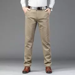 Calça justa reta masculina, calça casual de negócios, terno elástico, marca chique, primavera, outono, moda masculina, 6 cores, 2023 na internet