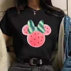 Imagem do Moda mickey minnie mouse disney camiseta roupas femininas verão manga curta topos casuais camiseta kawaii