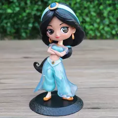 Disney aladdin e a lâmpada mágica personagens de ação do filme jasmim q posket anime personagem periférico modelo brinquedos colecionáveis - comprar online