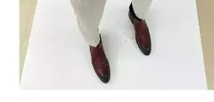 Homens terno calças calças formais pantalone hombre estiramento fino cor sólida vestido casual calças de comprimento total moda novas roupas masculinas - loja online