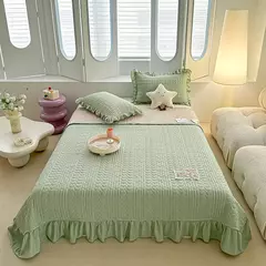 Colchas de verão de cor sólida para cama de casamento 150 coreano queensize colcha e fronha nova classe a capas de cama de casal sofá - comprar online