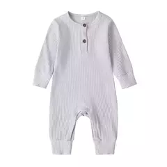 Macacão de algodão manga comprida para bebê recém-nascido, macacão para meninos e meninas, macacão playsuit, roupas infantis, outono - Wolf Magazine