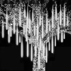 Impermeável LED Meteor Shower Rain Lights, Falling Raindrop, Fairy String Light para o Natal, Holiday Party, Patio Decor, 30 cm, 50cm - loja online
