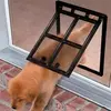 Novo cão de estimação lockable gato gatinho porta para tela de plástico janela de segurança portas de aleta túnel pet cão cerca livre porta de acesso para casa