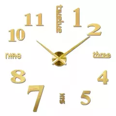 Grande Espelho Acrílico Adesivos Relógio De Parede, 3D DIY Relógios De Quartzo, Design Moderno, Relógios De Moda, Sala De Estar, Home Decor, Horloge, 2023 - comprar online