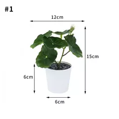 Árvore plástica artificial do bonsai para a decoração home, plantas envasadas, potenciômetro pequeno da simulação, arranjo da flor, ornamentos do jardim - comprar online