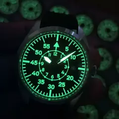 Imagem do Flieger piloto relógio um tipo b aviador campo automático reloj piloto relogio relógio de pulso mecânico orologio piloto montre piloto