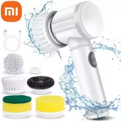 Xiaomi power purificador 5 cabeça de escova substituível elétrica rotação purificador escova limpeza do banheiro power purificador escova elétrica casa