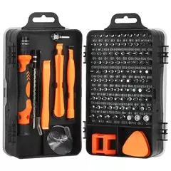 Conjunto de chave de fenda de precisão 115 peças, kit de ferramentas de reparo eletrônico, adequado para iphone, computadores, laptops, telefones celulares, macs, tablets, diy em casa, consoles de jogos, óculos, relógios, bolsas, etc. - Wolf Magazine