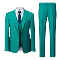 Conjunto de terno casual masculino de negócios, jaqueta masculina, blazers, calças, calças, colete, colete, moda, 2023 - loja online