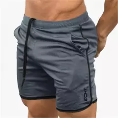Calções de malha respirável para homens, calções masculinos de treino de ginástica, roupa esportiva de secagem rápida, calça curta basculante, verão - loja online