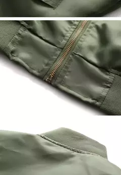 Jaqueta bomber masculina 2023 nova primavera outono jaquetas de beisebol masculino piloto outwear casaco verde do exército com zíper uniforme tático masculino - loja online
