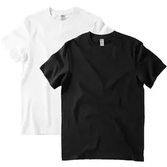 2 pçs cor sólida camiseta 100% algodão masculino feminino branco o-pescoço solto de manga curta modelos básicos all-match t-shirts casal topos preto - Wolf Magazine