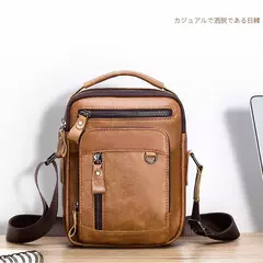 Marca 100% de couro genuíno dos homens sacos ombro saco do mensageiro para home - Wolf Magazine