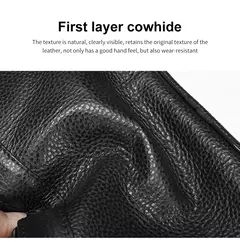 Bolsa de ombro de couro genuíno para homens Bolsa preta de couro, saco do mensageiro do escritório do negócio, saco crossbody masculino - comprar online