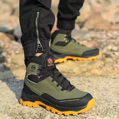 Botas de toe de aço protetor anti-perfuração, calçados esportivos indestrutíveis, estilo impermeável, homens e mulheres - comprar online