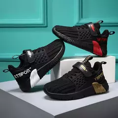 Tênis de malha antiderrapante infantil, sapatos casuais para meninos, moda infantil, tênis, primavera, 2022 - loja online