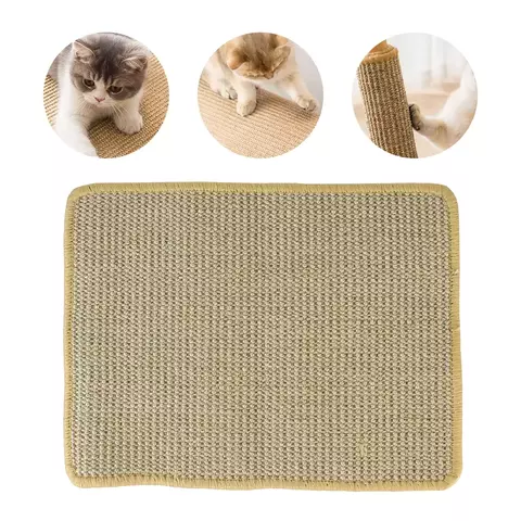 Sharpen Nails Cat Scratch Board, Cat Scratching Post Mat, Escalada esteira de árvore, Protetor de Móveis Natural Sisal