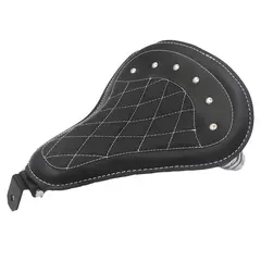 Novo assento solo de couro retrô para motocicleta + suporte de mola de 3 "para Harley Custom Chopper Sportster Bobber Honda Yamaha Kawasaki na internet
