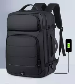Imagem do Mochilas expansíveis impermeáveis com porta de carregamento USB, Business National Flag Travel Bag, 17 "Laptop Bag, 40L