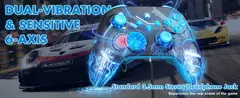 Imagem do Controlador para xbox one/série s/x/pc console controladores sem fio dupla vibração efeito hall 6 eixos giroscópio func com gamepad rgb