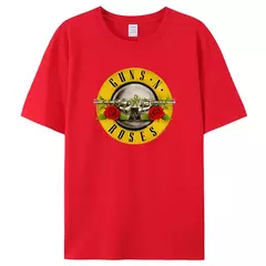 Imagem do T-shirt de algodão estampado, banda de hard rock, Te Hip Hop, roupa de música masculina e feminina, verão 2022