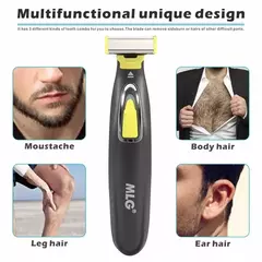 Barbeador elétrico sem fio para homens, aparador de barba profissional, barbeador recarregável USB, máquina de barbear para rosto e cabelos masculinos na internet