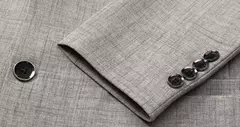 Imagem do Jaqueta justa de manga comprida masculina, terno de negócios, blazers casuais, gola de casaco, terno diário, 3 cores opcionais, nova para primavera e outono