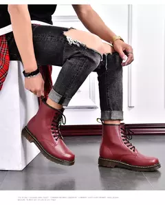 Bota masculina clássica de motocicleta, sapato casual, deslizamento alto, ventilação de escritório, versátil - comprar online