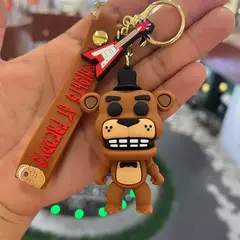 5 pçs atacado jogo dos desenhos animados figura de ação fnaf freddy's fazerbear urso boneca modelo brinquedo cinco noites freddy chaveiro para presente na internet