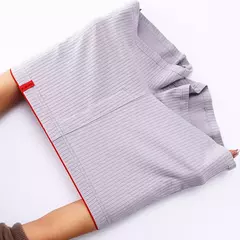 3 unidades/pacote 100% algodão calças de pijama para 45-95kg respirável boxers e cuecas alta conforto elástico sólido adulto pijamas shorts - comprar online