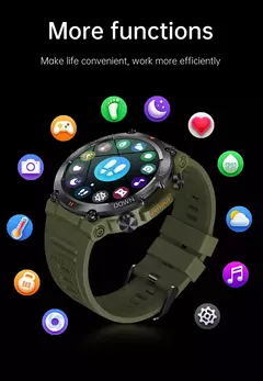 MEVADEN-Relógio Inteligente de Chamada Bluetooth para Homens, Rastreador de Fitness Esportivo, Monitor Cardíaco, Smartwatch 1.39 "HD para Android, IOS, K56, 400mAh - Wolf Magazine