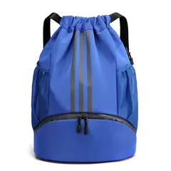 Saco de ginásio mochila de fitness das mulheres dos homens basquete mochila ao ar livre futebol sacos de armazenamento treinamento cordão esportes mochila - Wolf Magazine