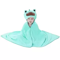MICHLEY-toalhas de banho com capuz para criança, roupão macio, cobertor swaddle de sono quente, chuveiro para meninos e meninas, recém-nascido 0-9T - Wolf Magazine
