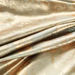 Imagem do Luxo Jacquard cama conjunto, capa de edredão, flor dourada, king size, 2 fronha, única fronha, alta qualidade, 2 pcs, 3pcs