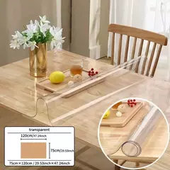Transparente PVC Toalha De Mesa, Toalha De Mesa De Vidro Macio, Impermeável, À Prova De Óleo, Cozinha, Tampa De Mesa Retangular, Matte Clear - Wolf Magazine