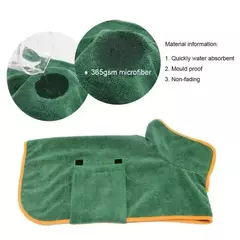 Roupão de banho para animais de estimação, toalha de secagem rápida, absorvente de microfibra, macio, toalha ajustável, casaco de preparação para cães pequenos, médios e grandes na internet