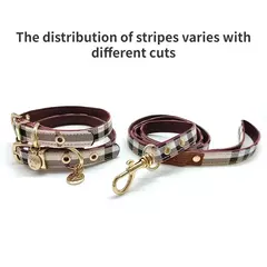 Coleira e coleira para animais de estimação conjunto de couro moda coleiras ajustáveis para cães suprimentos para animais de estimação coleiras para cães médios e grandes presente para cães - comprar online